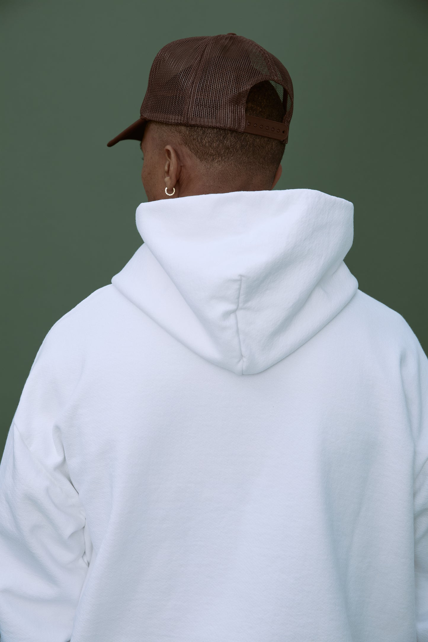 Flower Badge Hoodie - White