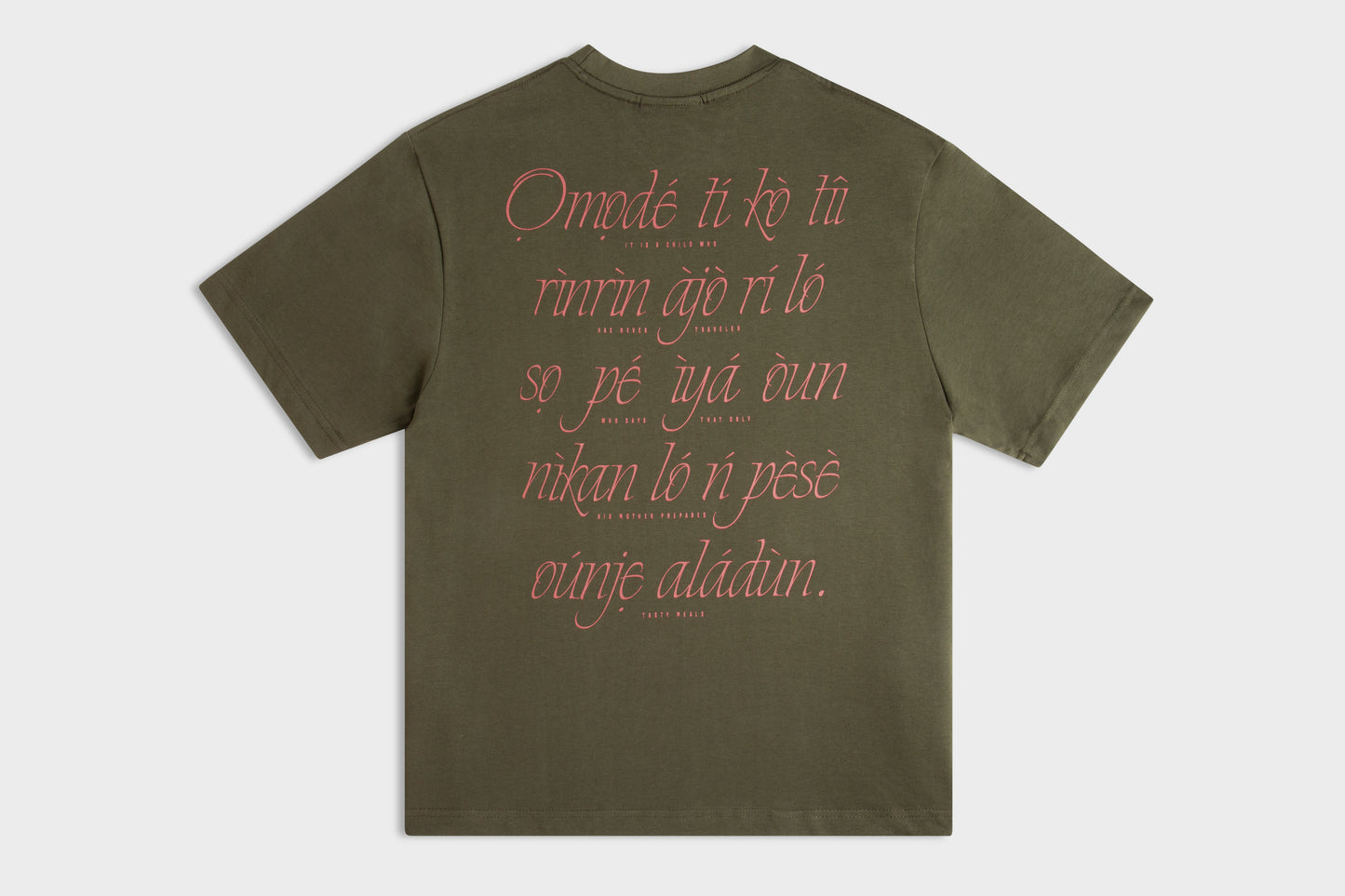 Psalm-Taofik Yoruba Script Tee – Olive