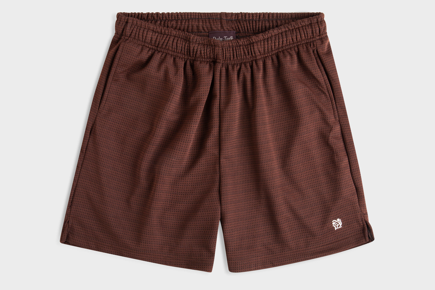 Psalm-Taofik Crest Mesh Shorts – Brown